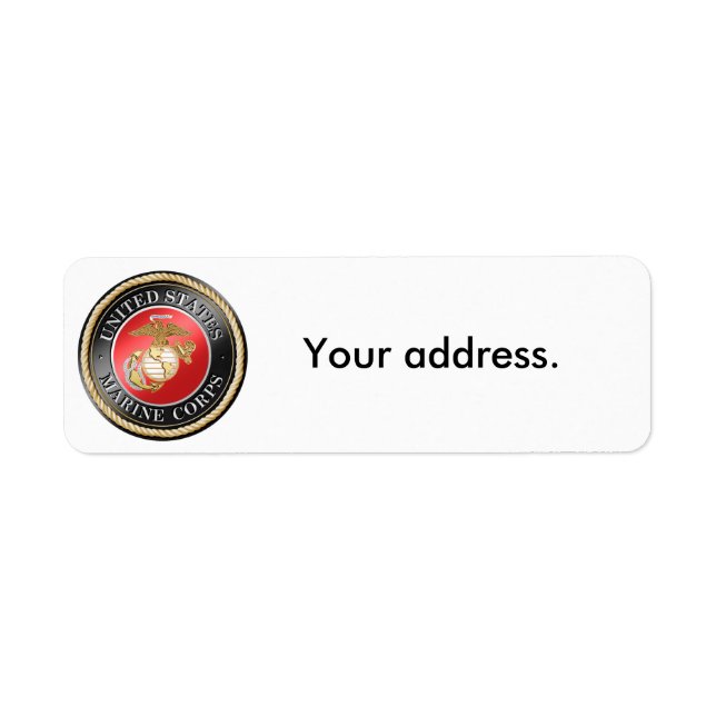 Étiquettes d'adresse de retour USMC (Devant)