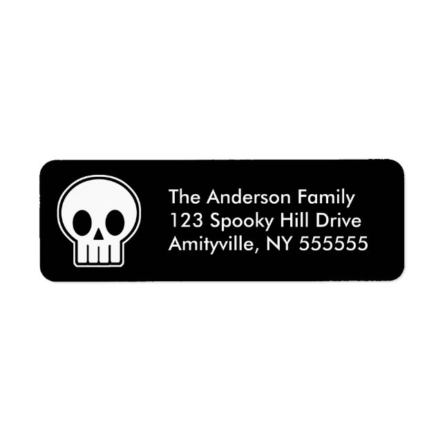 Étiquettes d'adresse de retour Vector personnalisé (Devant)