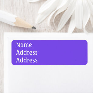 Étiquettes d'adresse de retour violet