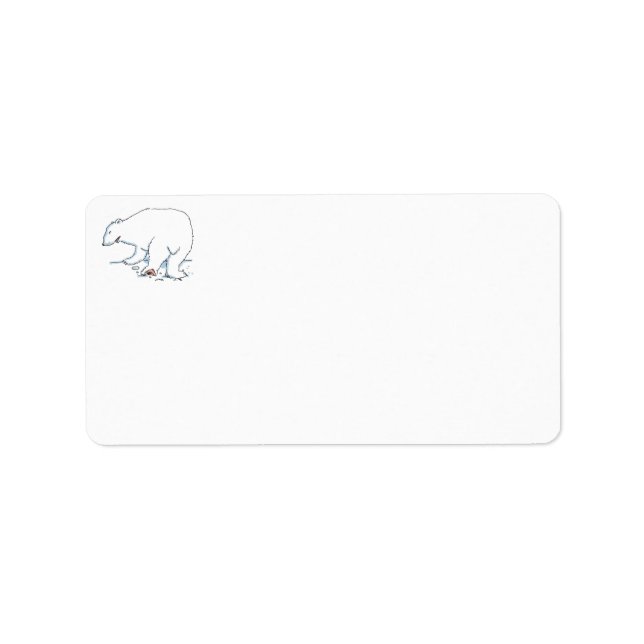 Étiquettes d'adresse d'ours polaire (Devant)