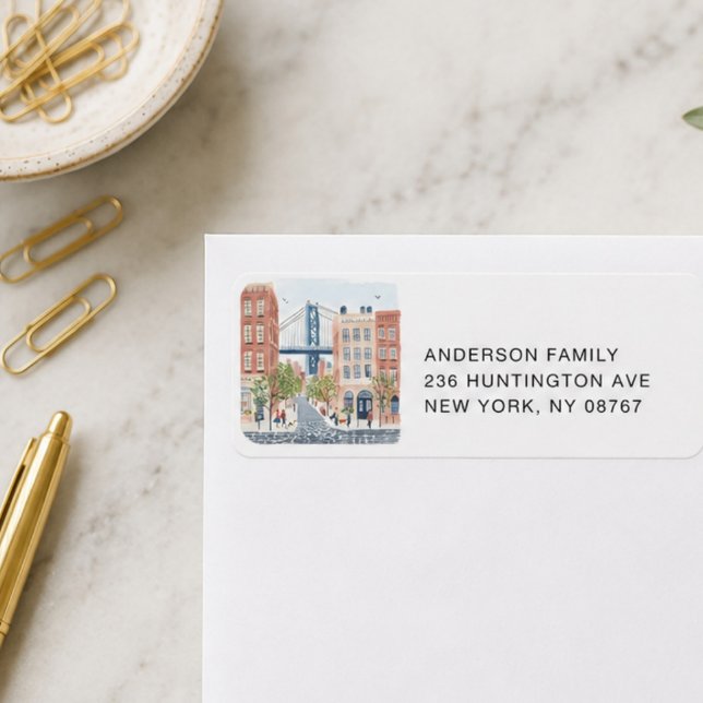 Étiquettes d'adresse DUMBO Brooklyn (Créateur téléchargé)