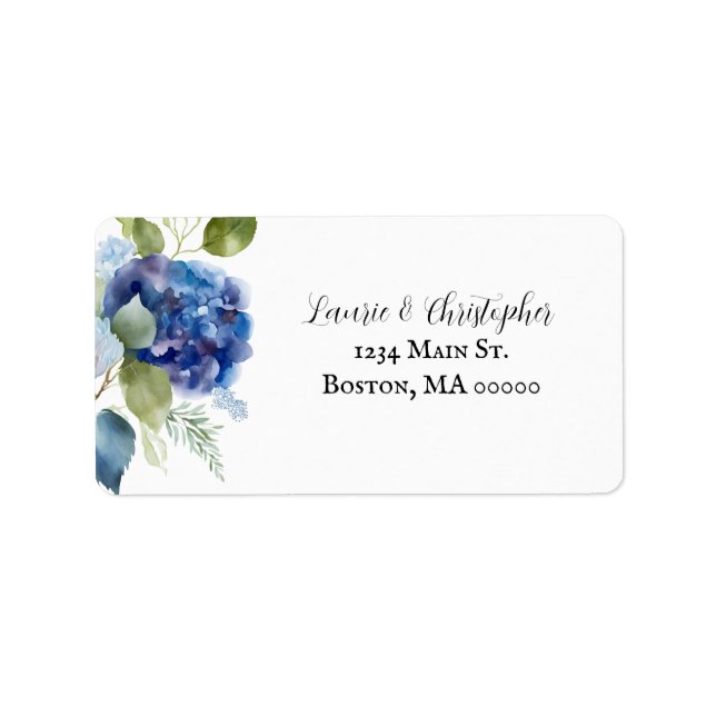 Étiquettes d'adresse florales pour mariage (Devant)
