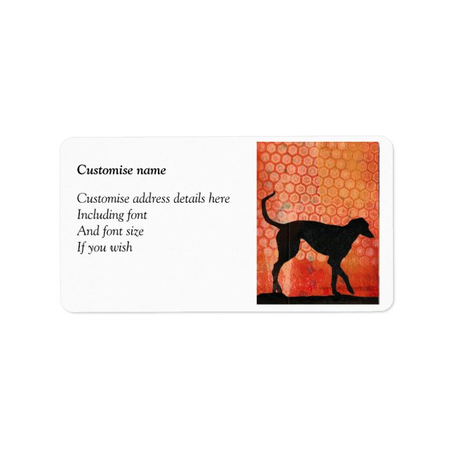 Étiquettes d'adresse Greyhound (Devant)
