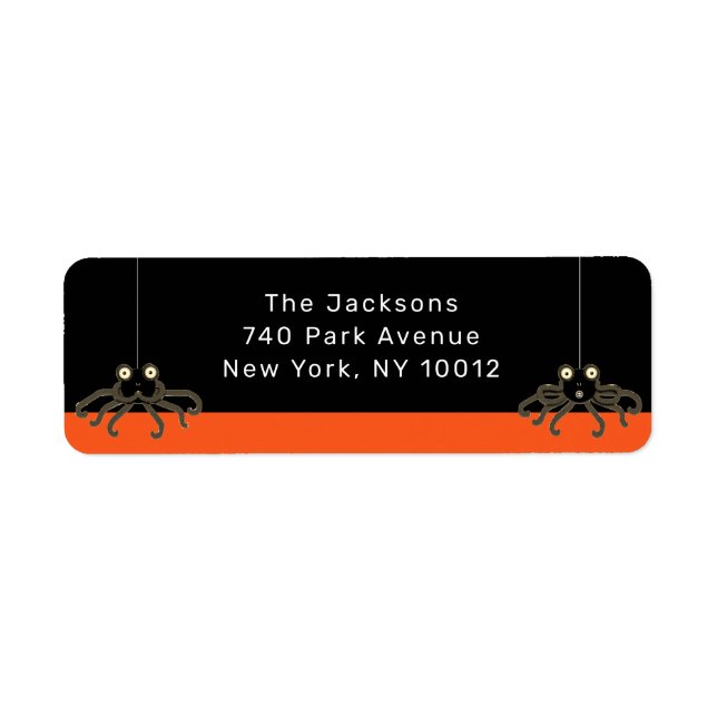 Étiquettes d'adresse Halloween (Devant)