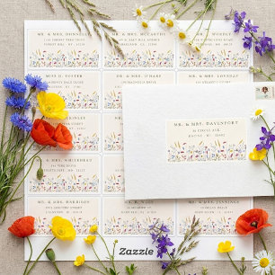 Étiquettes d'adresse individuelles pour invités de