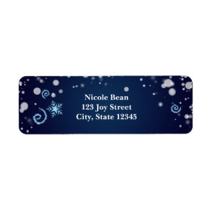 Étiquettes d'adresse Magical Swirl Winter Wonderla