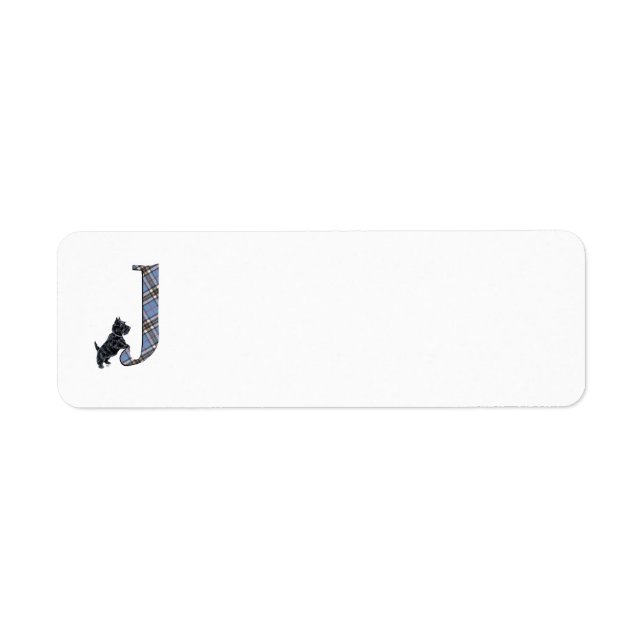 Étiquettes d'adresse Monogramme SCOTTIE J (Devant)