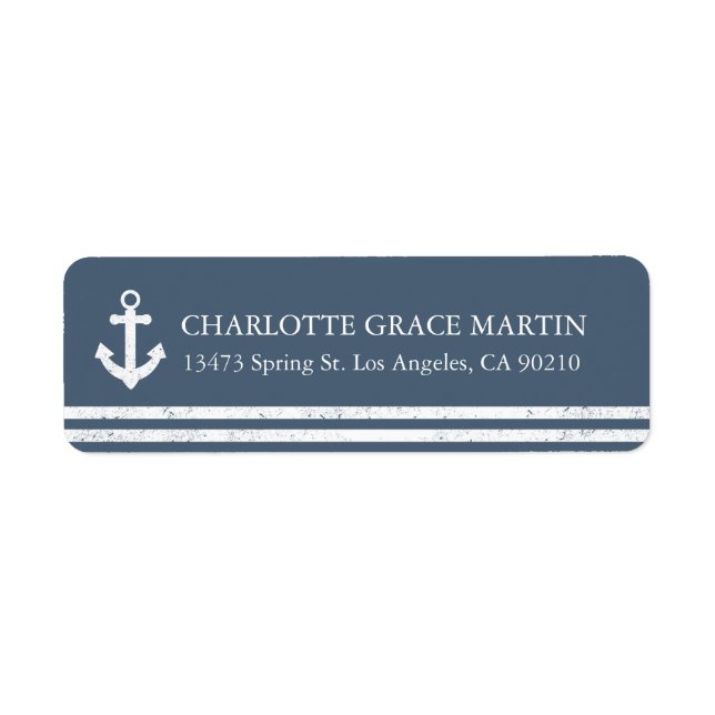 Étiquettes d'adresse nautiques (Devant)