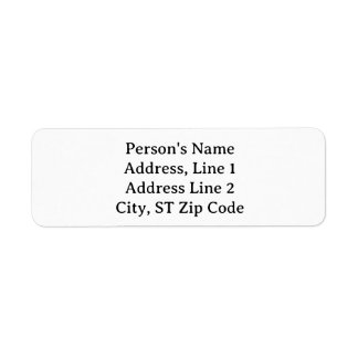 Étiquettes d'adresse personnalisées tout simple