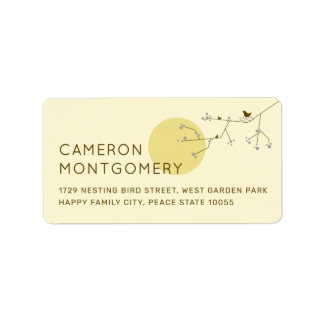 Étiquettes d'adresse pour Baby Shower Famille d'oi