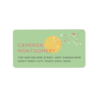 Étiquettes d'adresse pour Baby Shower Famille d'oi