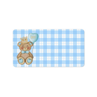 Étiquettes d'adresse pour Baby Shower Ours