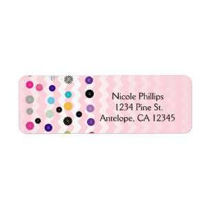 Étiquettes d'adresse pour invitation de Baby Showe