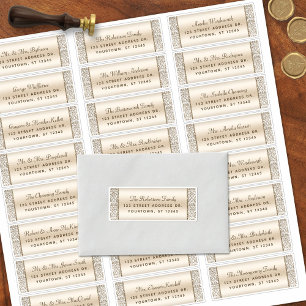 Étiquettes d'adresse pour invités de mariage au Ch