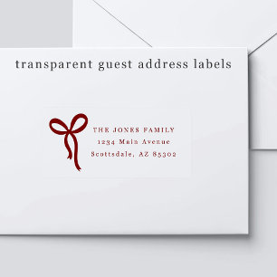 Étiquettes d'adresse pour invités de mariage avec 