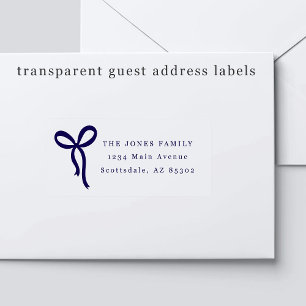 Étiquettes d'adresse pour invités de mariage avec 