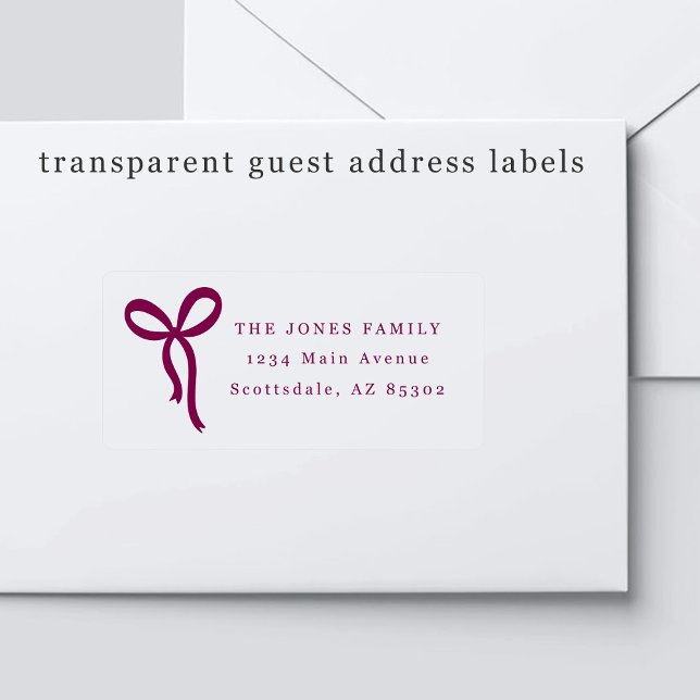 Étiquettes d'adresse pour invités de mariage avec  (Créateur téléchargé)