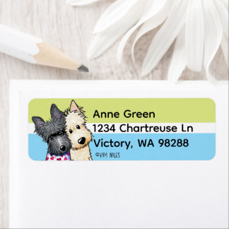 Étiquettes d'adresse pour Terriers Écossais