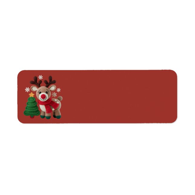Étiquettes d'adresse Rudolph en fil (Devant)