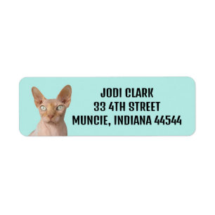 ÉTIQUETTES D'ADRESSE SPHYNX CAT