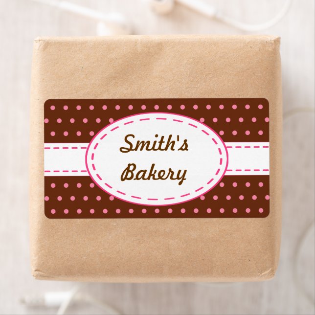 Étiquettes d'affaires de style rétro (En situation)