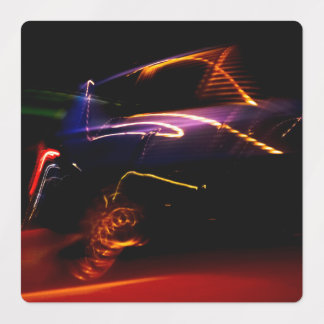 Étiquettes danse de voiture violette