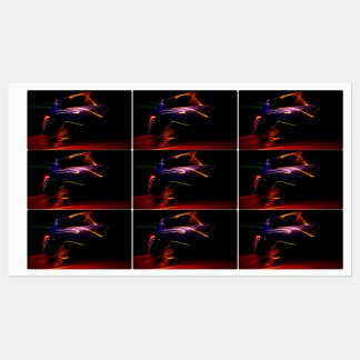 Étiquettes danse de voiture violette