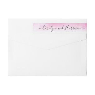 Étiquettes d'armature pour Mariage Ombre - rose
