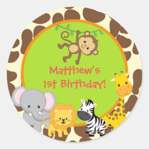 Étiquettes d'autocollants de cadeau d'anniversair