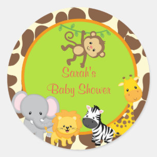 Étiquettes d'autocollants de faveur de baby showe
