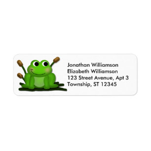 Étiquettes de adresse adorables de retour de