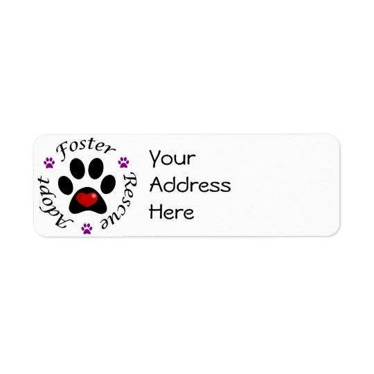Étiquettes de adresse animaux de délivrance