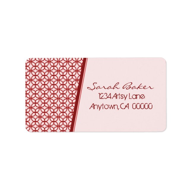 Étiquettes de adresse Art Déco Fab (Devant)