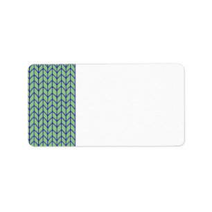 ÉTIQUETTES DE ADRESSE BLUE GREEN KNIT