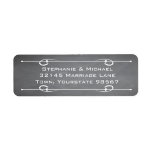 Étiquettes de adresse chics de tableau