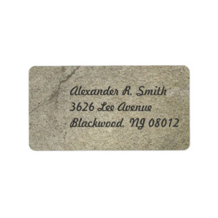 Étiquettes de adresse concrets de texture