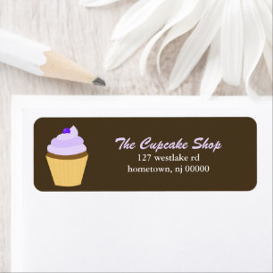 Étiquettes de adresse Cupcake