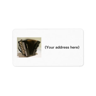 Étiquettes de adresse d'accordéon