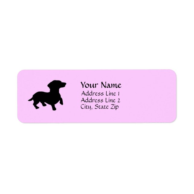 Étiquettes de adresse Dachshund (Devant)