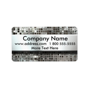 Étiquettes de adresse d'adresse de mosaïque et d