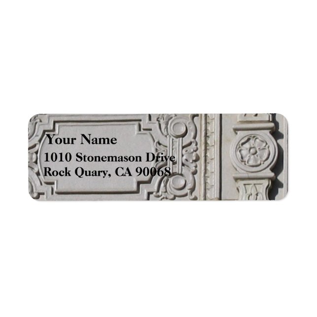 Étiquettes de adresse d'architecture vintage (Devant)