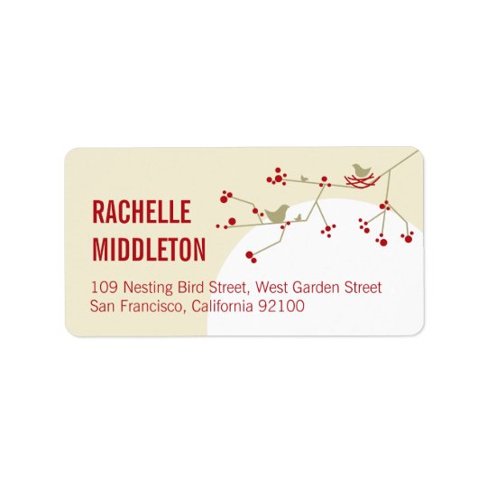 Étiquettes de adresse de baby shower de famille
