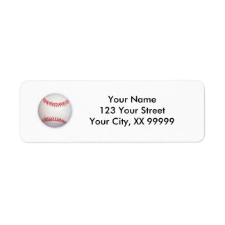 Étiquettes de adresse de baseball