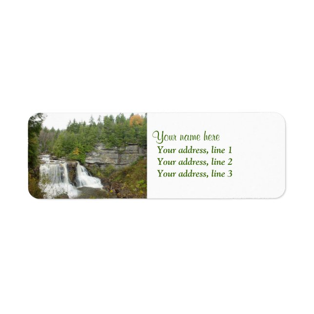 Étiquettes de adresse de Blackwater Falls (Devant)