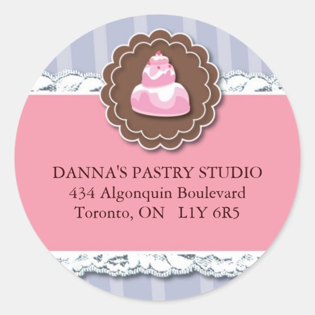 Étiquettes de adresse de boulangerie (Devant)