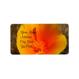 Étiquettes de adresse de California Poppies