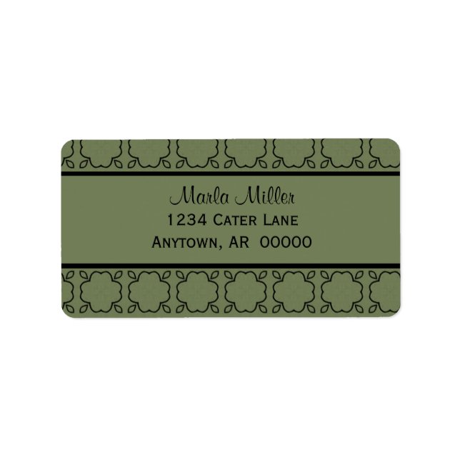 Étiquettes de adresse de charme du pays (Devant)