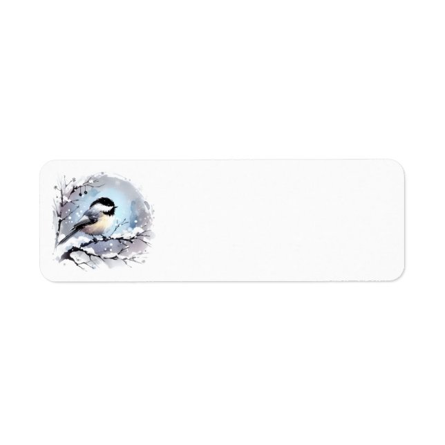 Étiquettes de adresse de chickadee (Devant)