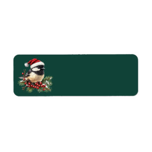 Étiquettes de adresse de chickadee