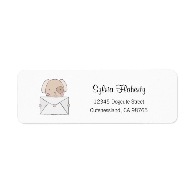 Étiquettes de adresse de chiens, Stickers d'adress (Devant)